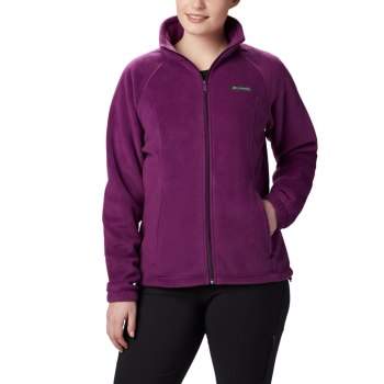 Columbia Benton Springs Full Zip Fleece, Chamarras Morados Para Mujer | 248035-AIN